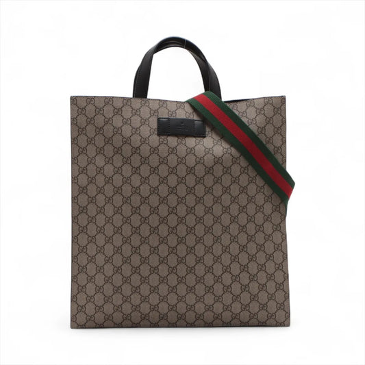 Gucci GG Supreme Leather Two-Way Shopper Bag Brown * PREORDER *