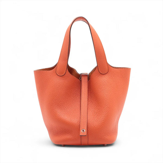 Hermes Picotin Lock 18 PM Taurillon Clemence Orange