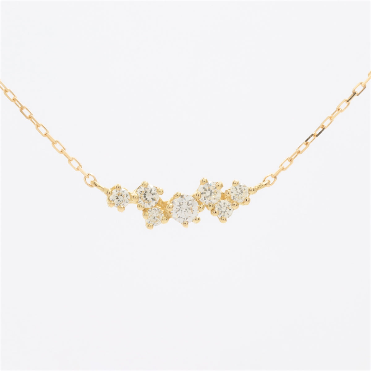 Ahkah BB Diamond Necklace Yellow Gold