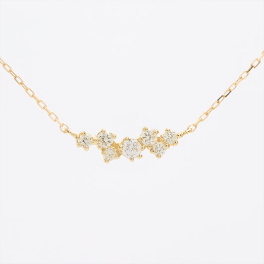 Ahkah BB Diamond Necklace Yellow Gold