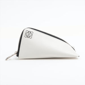 Loewe Anagram Leather Coin Z Purse White