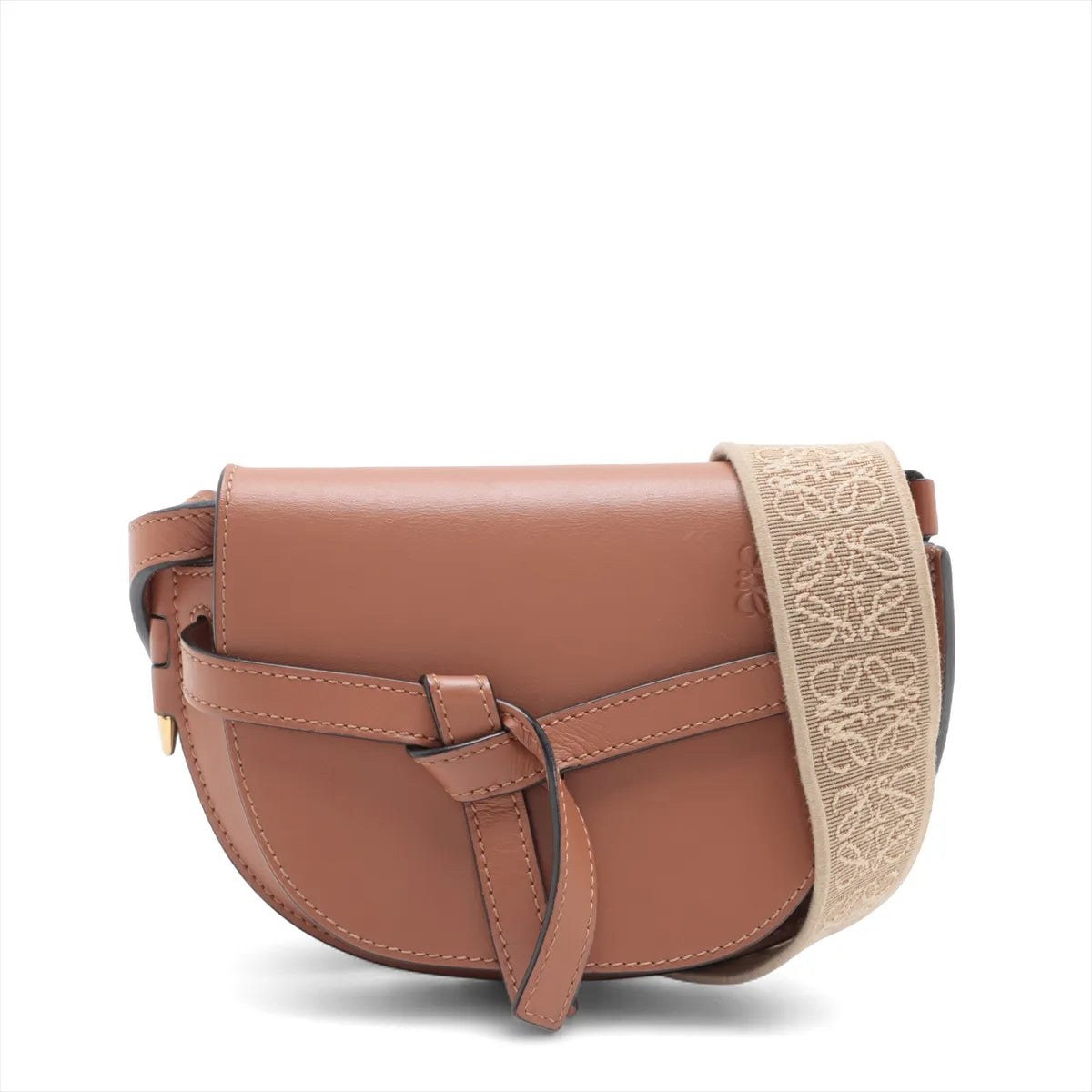 Loewe Mini Gate Dual Shoulder Bag Tan