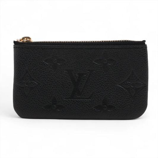 Louis Vuitton Monogram Empreinte Pochette Coin Purse Black