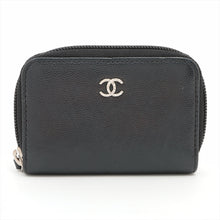 Load image into Gallery viewer, Best Chanel CC Logo Caviarskin Coin Case Black