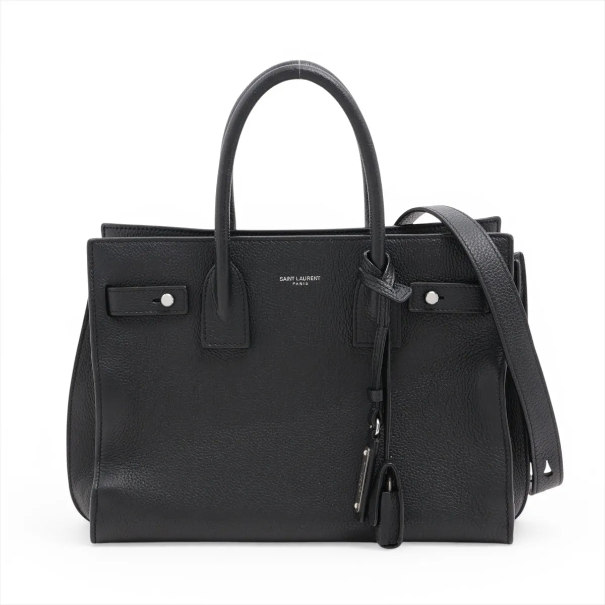 Saint Laurent Paris Sac de Jour Nano Leather Two-Way Shoulder Bag Black