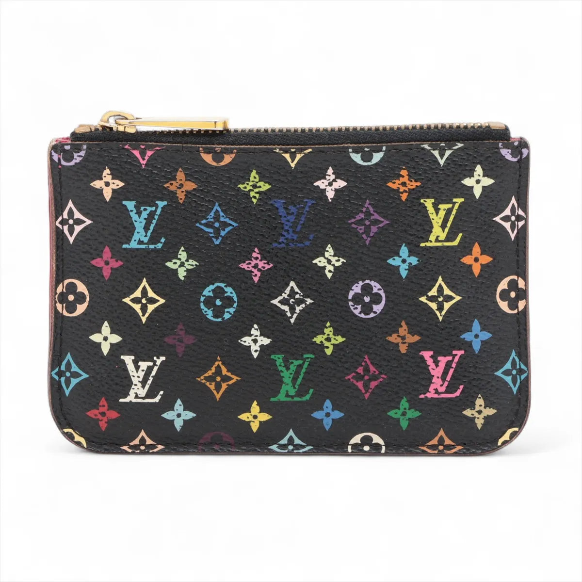 Louis Vuitton Monogram Multicolor Pochette Coin Purse Black