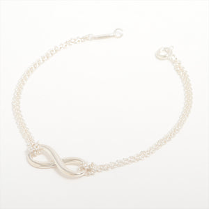 Best Tiffany & Co. Infinity Double Chain Bracelet Silver