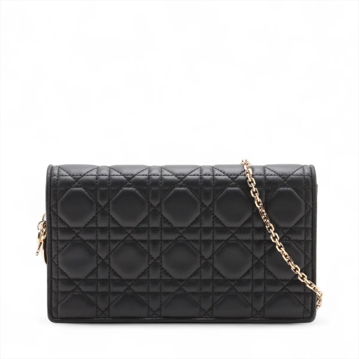Christian Dior Cannage Leather Chain Shoulder Bag Black *PREORDER*