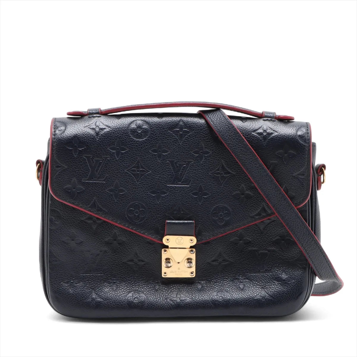 Louis Vuitton Monogram Empreinte Metis MM Marine Rouge