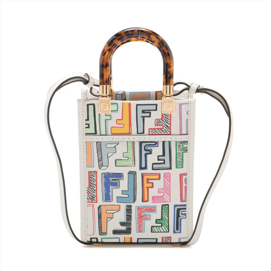 Fendi Sunshine Small Shopper Leather Two-Way Handbag Multicolor * PREORDER *