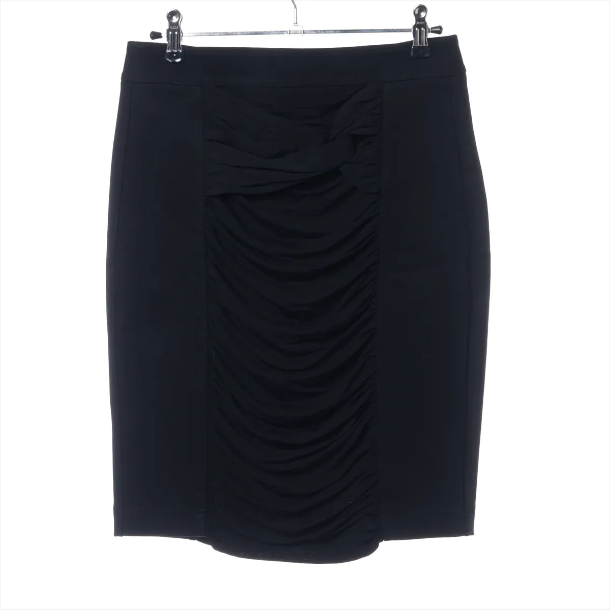 Burberry London Rayon Pencil Skirt Black