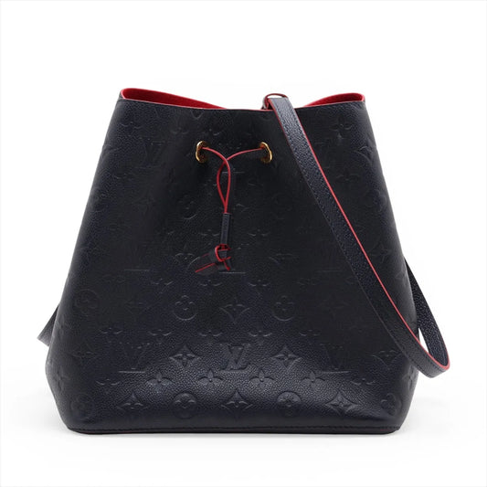 Louis Vuitton Monogram Empreinte Neonoe Marine Rouge