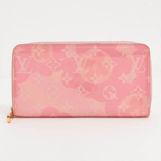 Louis Vuitton Monogram Vernis Zippy Wallet Pink