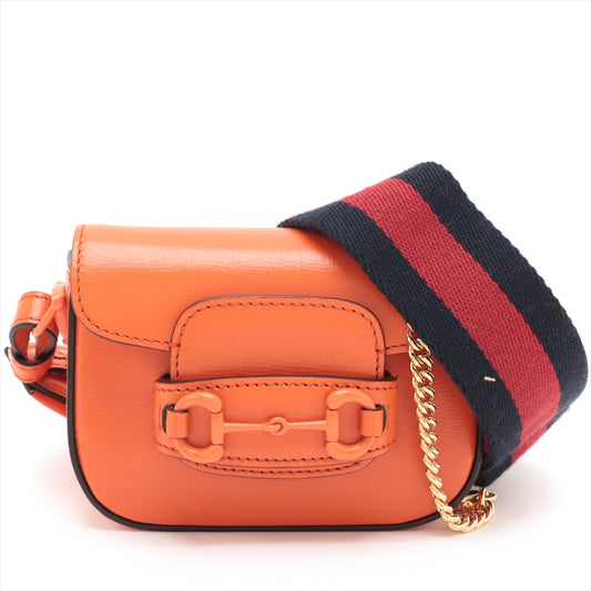 Gucci Horsebit 1955 Leather Two-Way Shoulder Bag Orange * PREORDER *