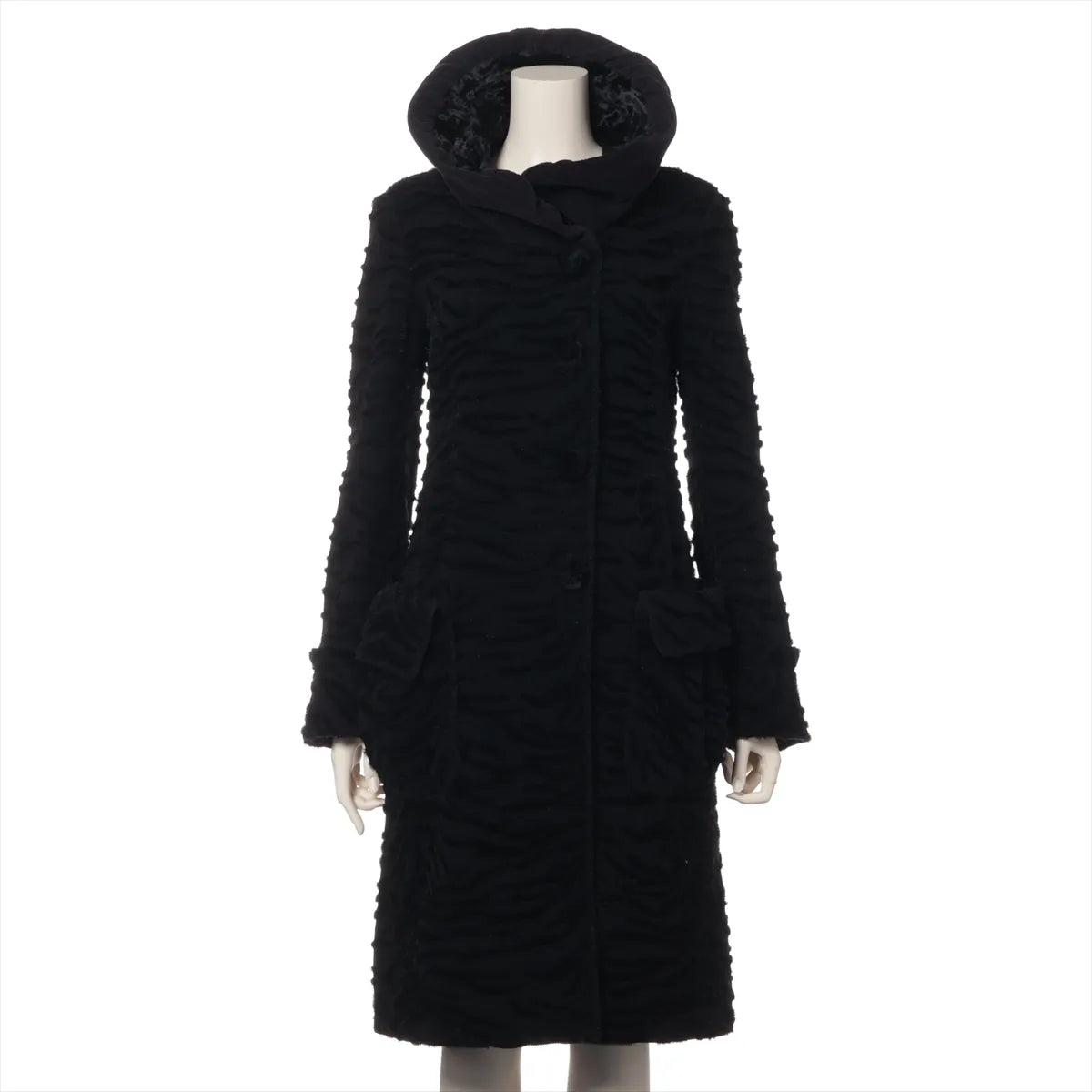Emporio Armani Wool Coat Black
