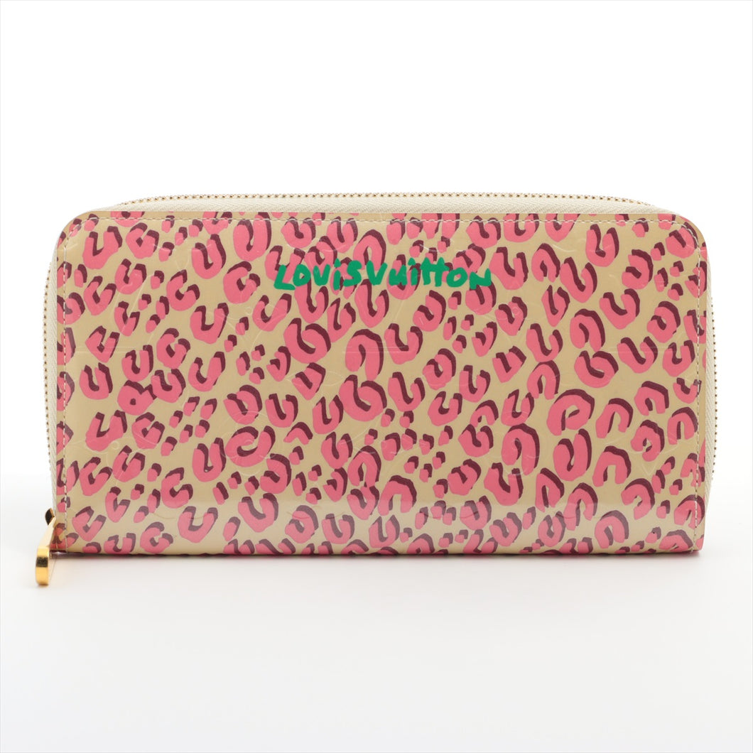 Best Louis Vuitton Vernis Leopard Zippy Wallet Pink