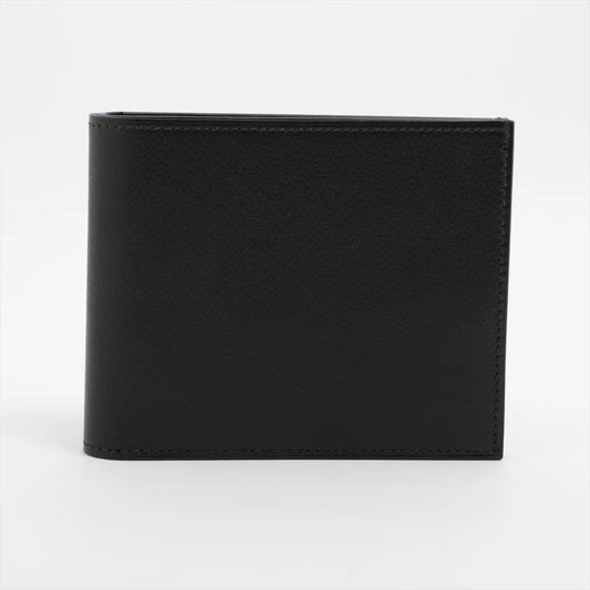 Hermès Citizen Twill Compact Card Holder Black