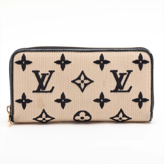 Louis Vuitton By The Pool Zippy Wallet Black x Beige