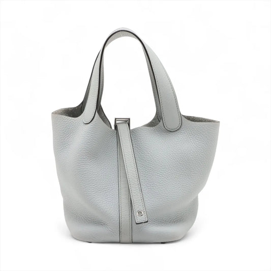 Hermès Picotin Lock 18 PM Taurillon Clemence Pale Blue