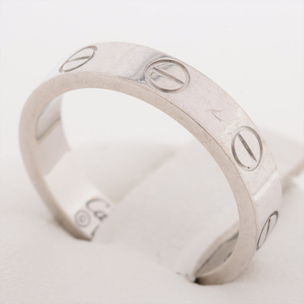Designer Cartier Mini Love Ring White Gold