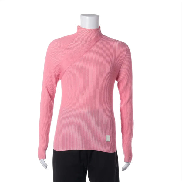 Dior Cotton Wool High-Neck Knit Pink