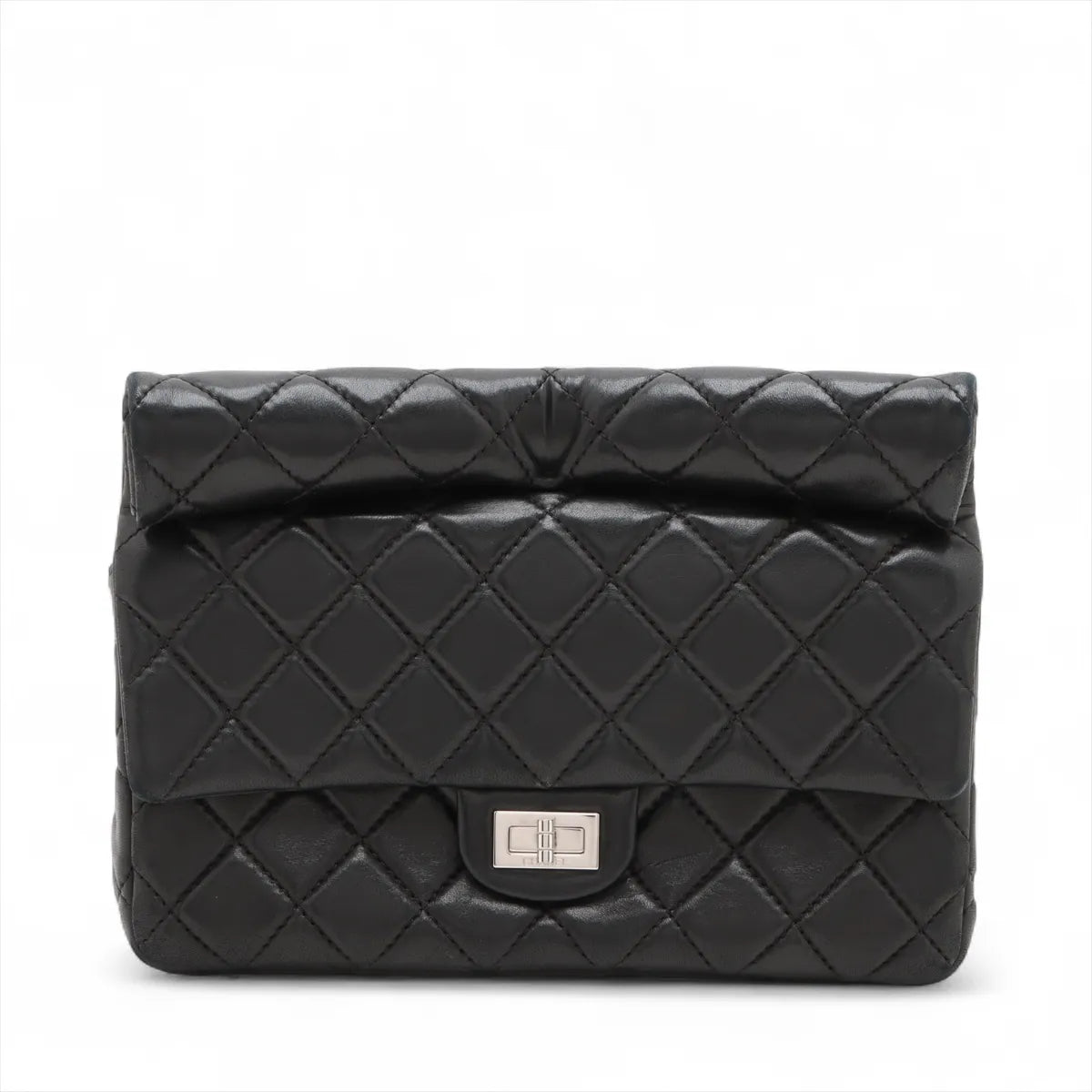 Chanel Matelasse Lambskin 2.55 Clutch Bag Black *PREORDER*