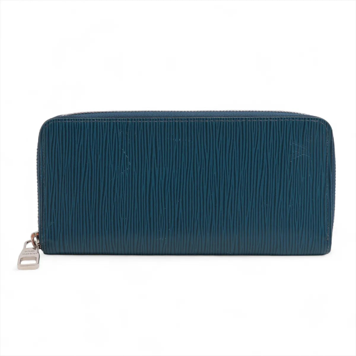 Louis Vuitton Epi Vertical Zippy Wallet Blue
