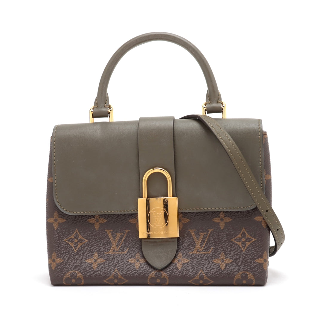 Best Louis Vuitton Monogram Locky BB Handbag Brown Khaki