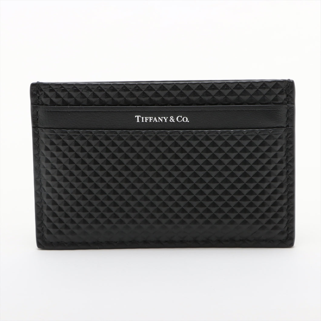 Tiffany & Co. Leather Card Case Black