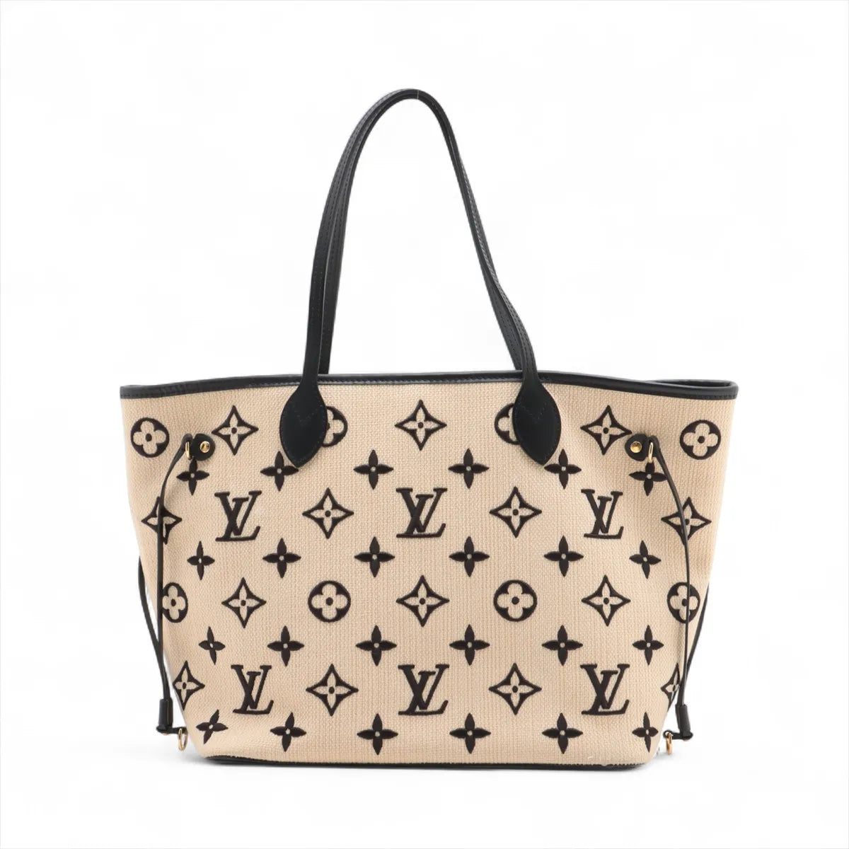 Louis Vuitton By The Pool Neverfull MM Beige x Black