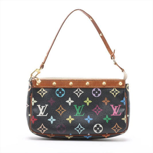Louis Vuitton Monogram Multicolor Pochette Accessoires Black