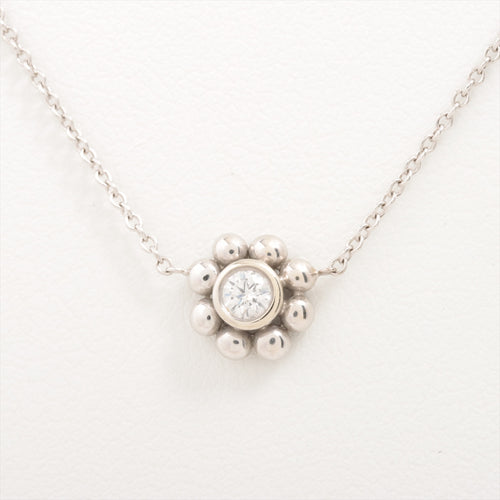 Tiffany & Co. Paloma Picasso Diamond Daisy Jolie  Bead  Necklace White Gold