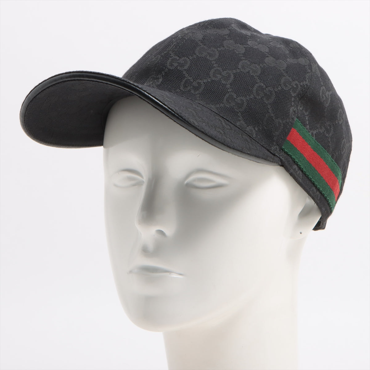 Gucci Original GG Canvas Baseball Hat with Web Black