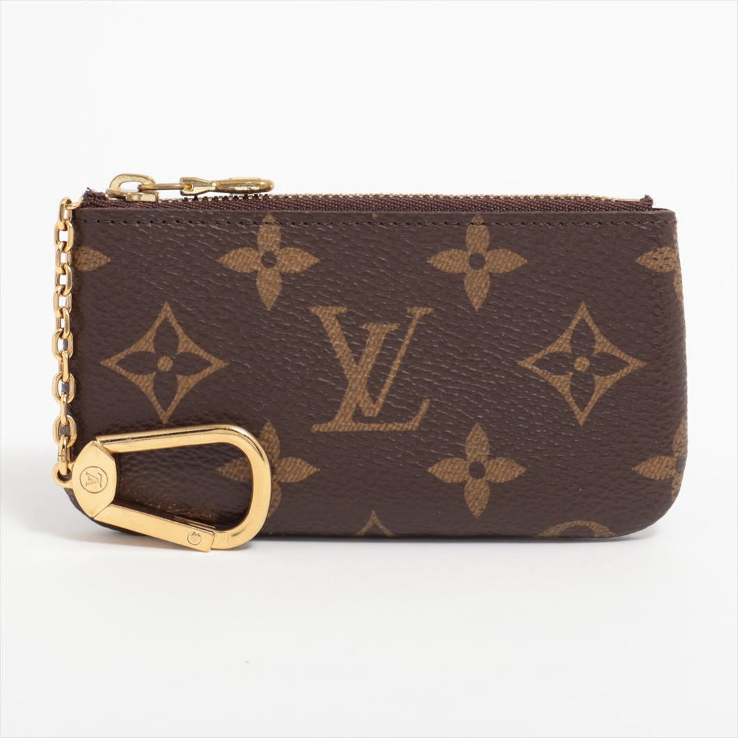 #1 Louis Vuitton Monogram Pochette Cles Brown Coin Case