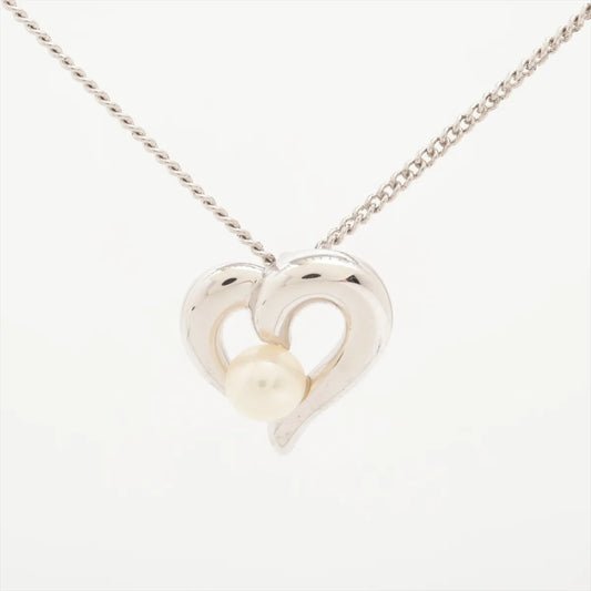 Tasaki Heart Pearl Pendant Necklace