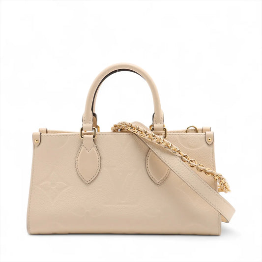 Louis Vuitton Monogram Empreinte OnTheGo East West Creme