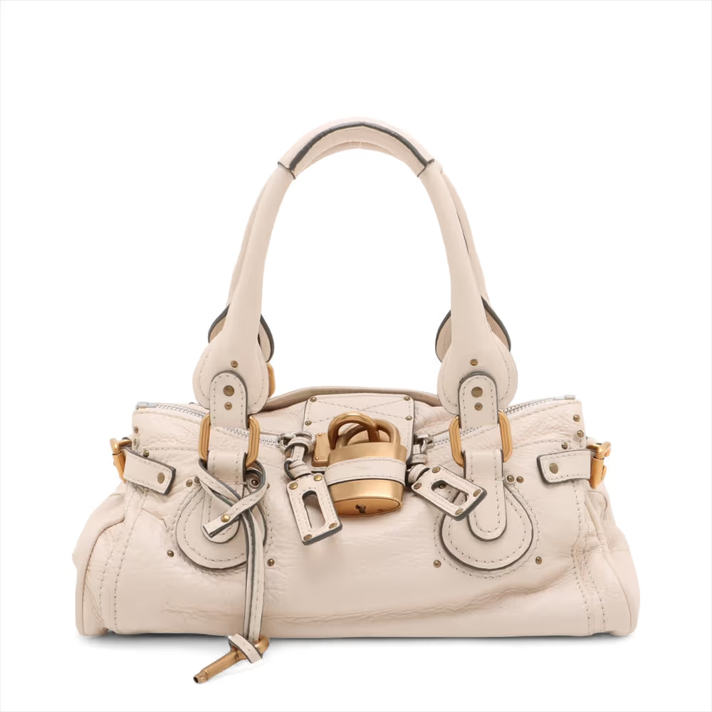 Chloe Paddington Leather Handbag Ivory