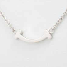Load image into Gallery viewer, Tiffany &amp; Co. T Smile Mini Necklace White Gold
