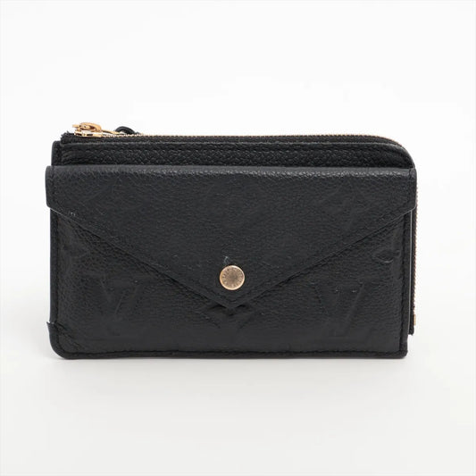 Louis Vuitton Monogram Empreinte Carte Recto Verso Black