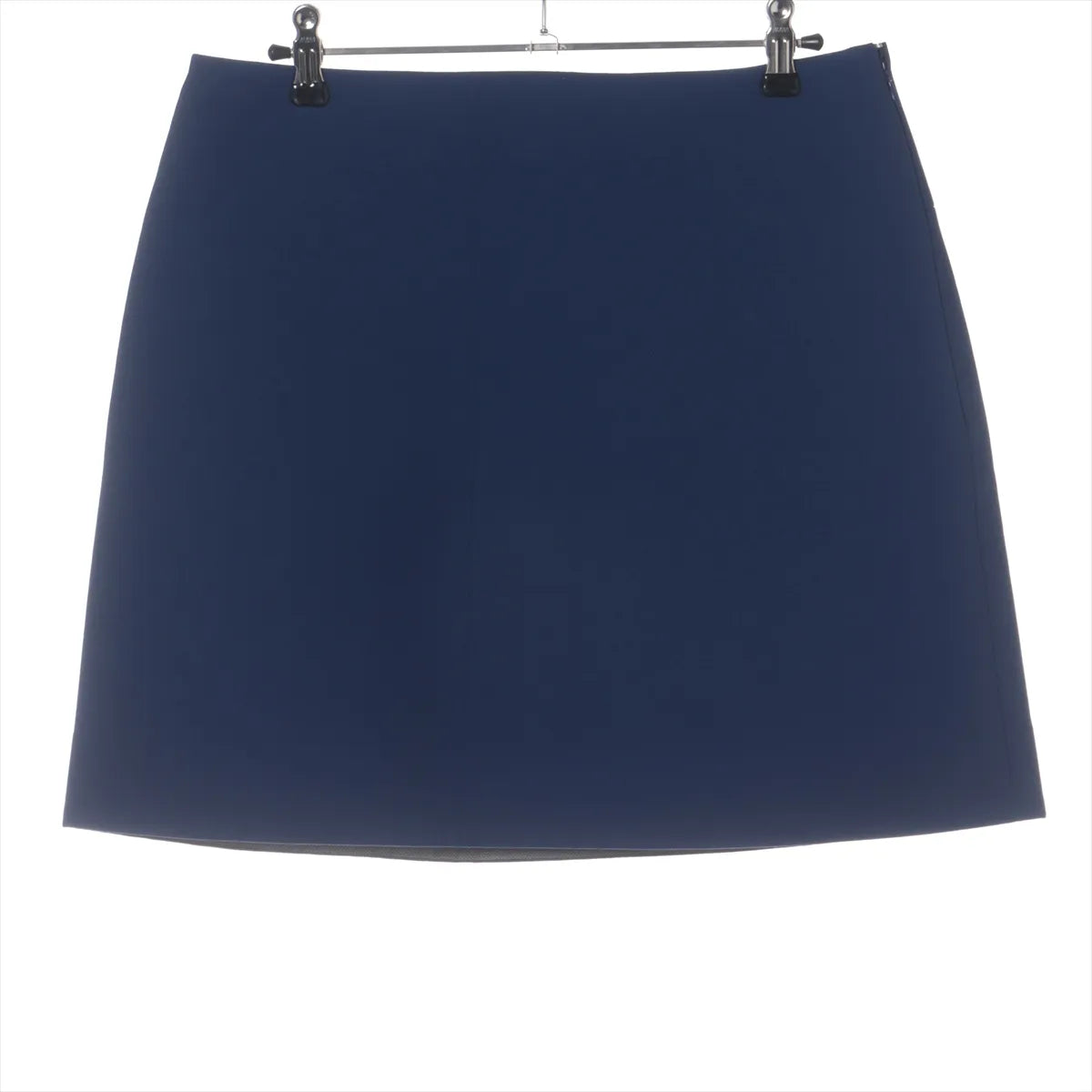 Louis Vuitton Wool x Polyurethane Skirt Blue