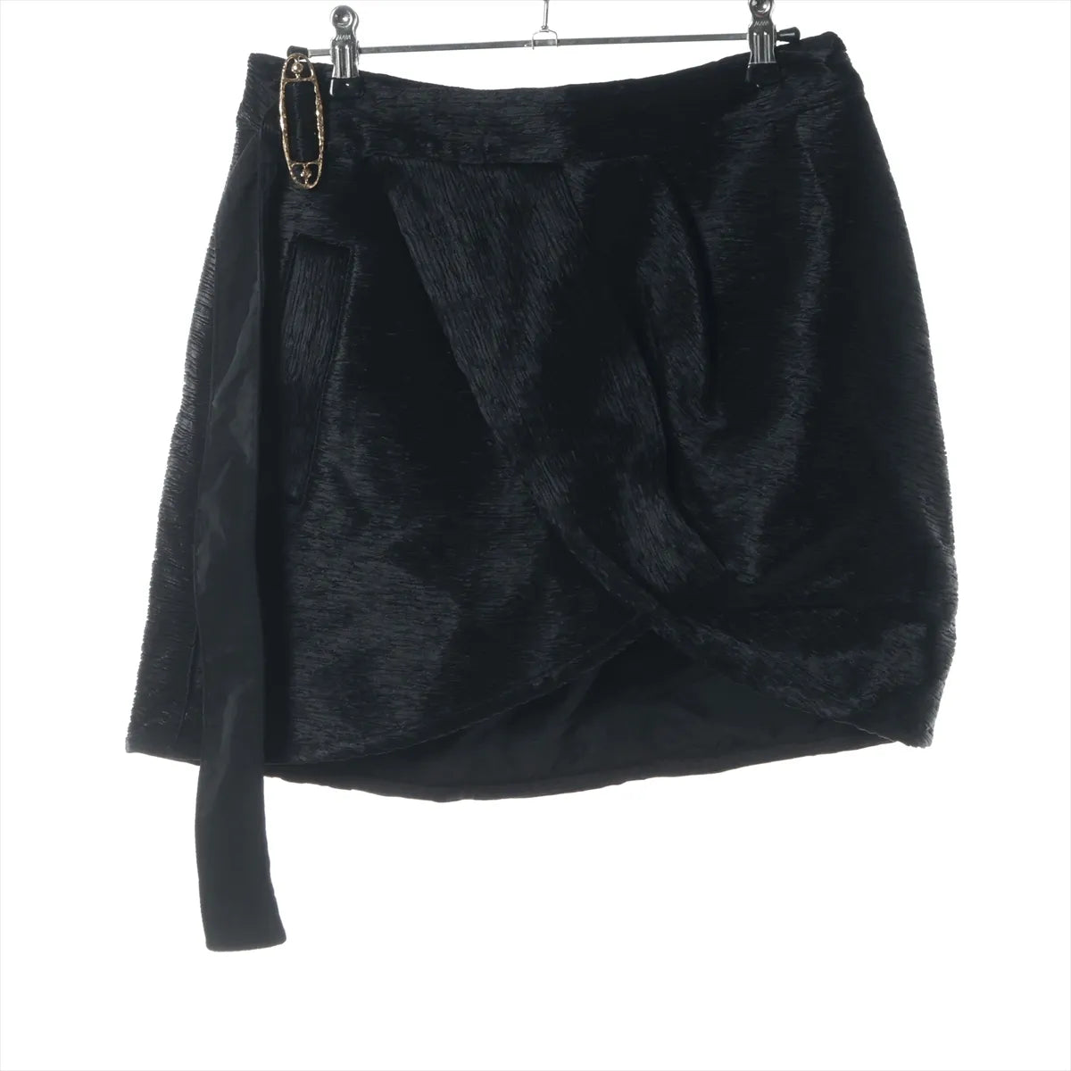 Louis Vuitton Acetate × Rayon Skirt Black