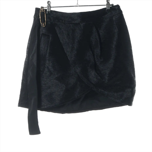 Louis Vuitton Acetate × Rayon Skirt Black