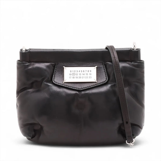 Maison Margiela Glam Slam Leather Chain Shoulder Bag Black