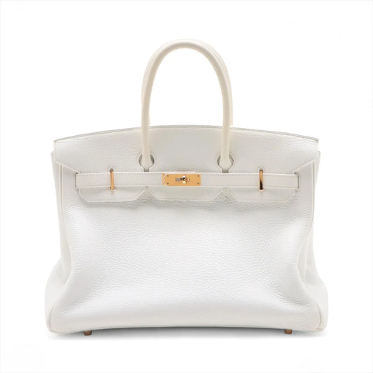 Hermes Birkin 35 Le Tournay Taurillon Clemence White