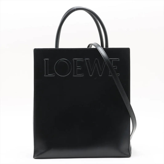 Loewe Leather A4 Standard Tote Bag Black