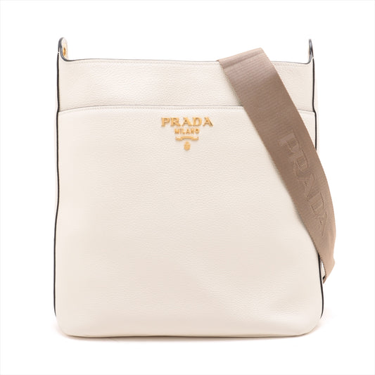 Prada Leather Shoulder Bag White