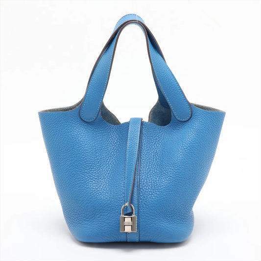 Hermes Picotin Lock 18 PM Taurillon Clemence Mykonos