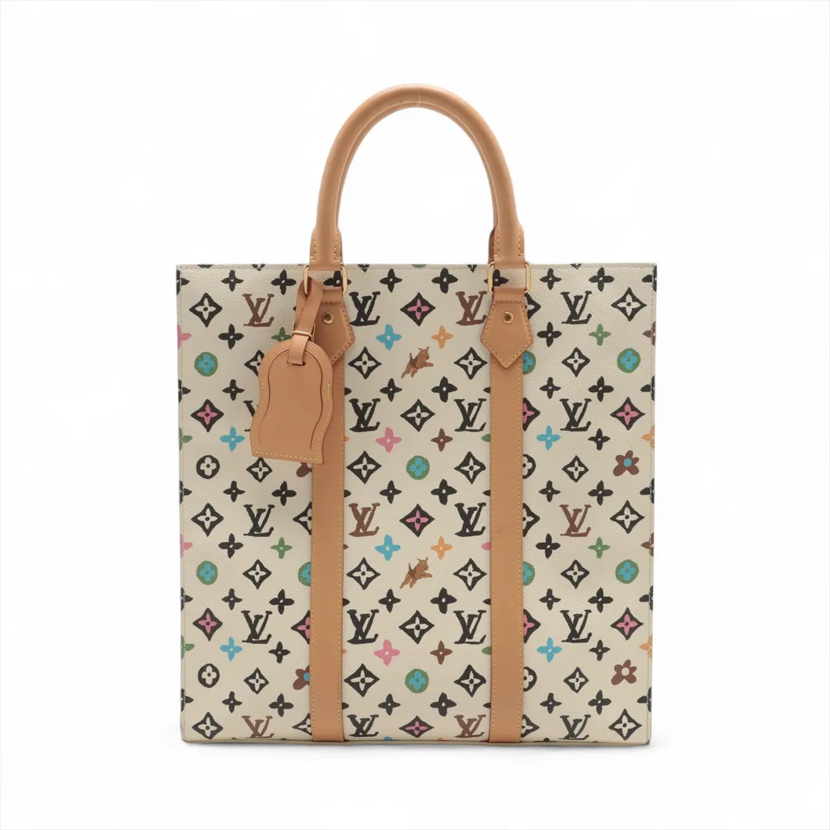 Louis Vuitton Monogram Multicolor Sac Plat Beige