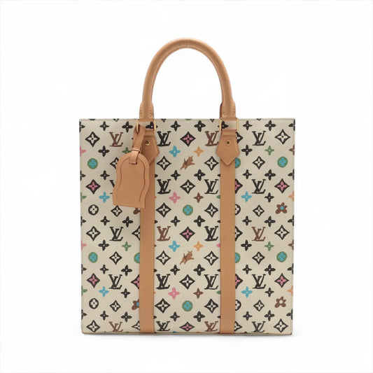 Louis Vuitton Monogram Multicolor Sac Plat Beige