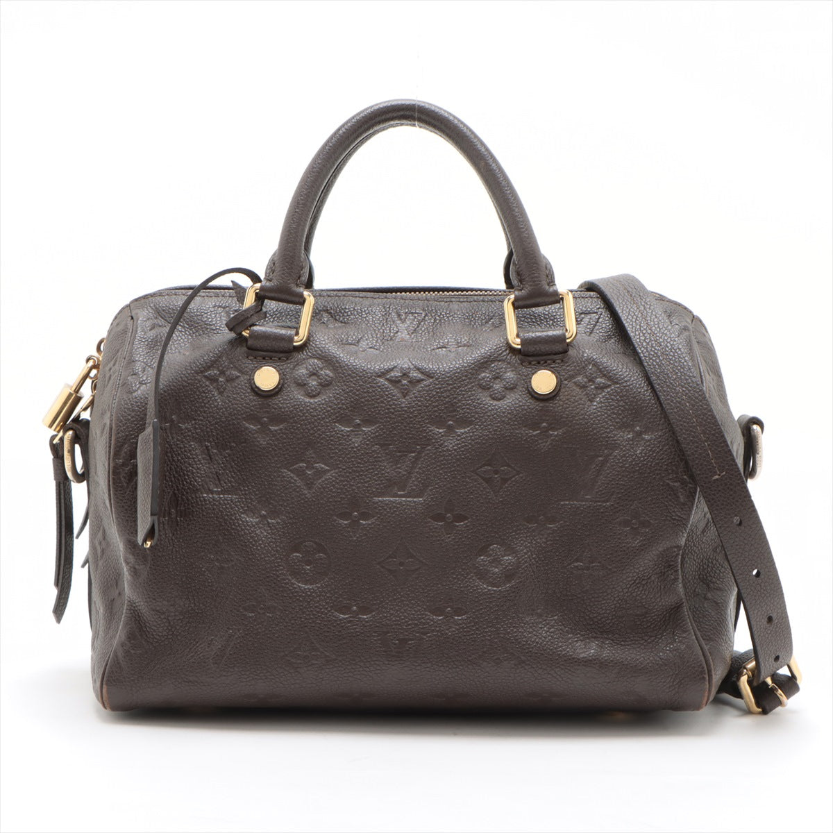 Louis Vuitton Monogram Empreinte Speedy 25 Terre Brown